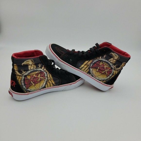Vans Off The Wall X Slayer SK8-HI Unisex Shoes / Sneaker, Men 5.5 US, Women 7 US - Picture 4 of 12